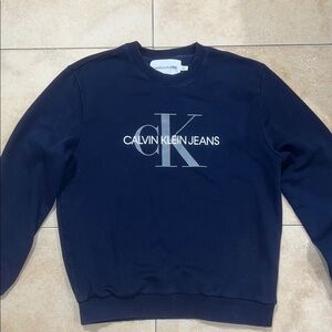 Calvin Klein Jeans Men's Dark Blue Crewneck Sweater
